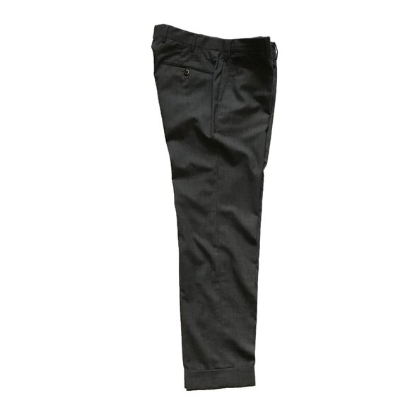PT Torino Super Slim Pants Trousers Mens 50 34 Charcoal Gray Wool Super 130's - Picture 3 of 15